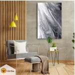 Fotodrobė "Silver fluid art" Fotodrobės interjerui | Colorbee.lt